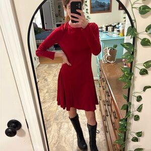 Elegant Red Women's Dress